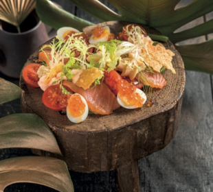 Image 2: Smoked Salmon with Quail Egg